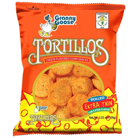 Jack ‘n Jill Granny Goose Tortillos Cheese Flavored Corn Snacks 100g - Asian Online Superstore UK