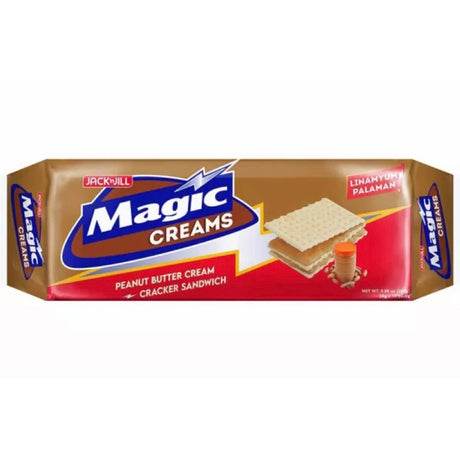 Jack ‘n Jill Magic Creams Peanut Butter Cream Cracker Sandwich (11 Packs x28g) 308g - Asian Online Superstore UK