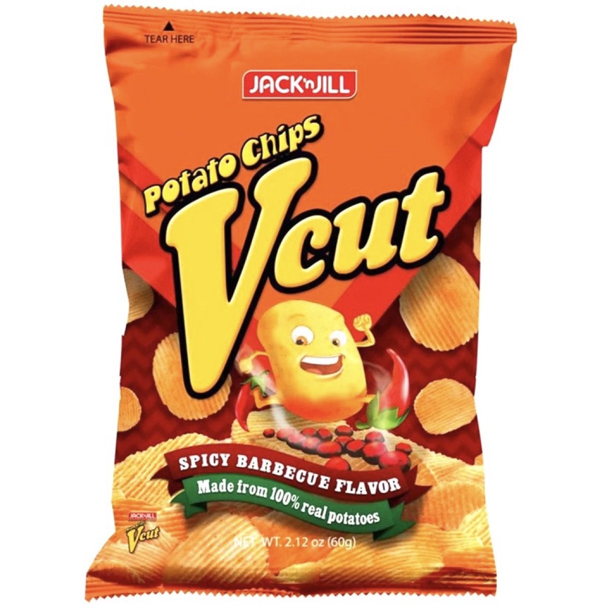 Jack ‘n Jill V - Cut Potato Chips Spicy Barbecue 60g - Asian Online Superstore UK