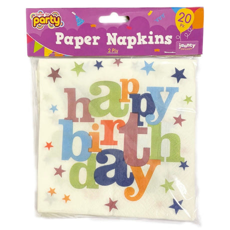 Jaunty Party Ware Time To Party Paper Napkins 2ply - Asian Online Superstore UK