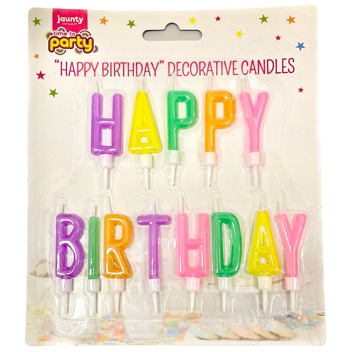 Jaunty Time to Party Happy Birthday Decorative Candles - Asian Online Superstore UK
