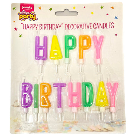Jaunty Time to Party Happy Birthday Decorative Candles - Asian Online Superstore UK