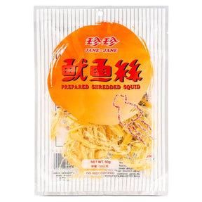 JJ Jane-Jane Prepared Shredded Squid 50g | Asian Grocery UK