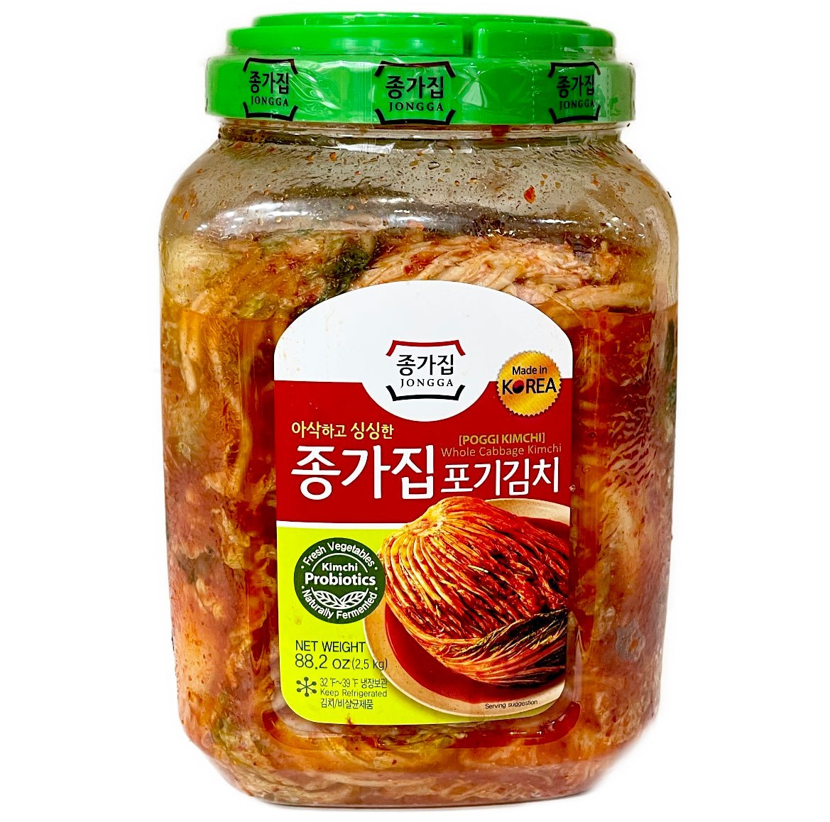 Jongga Kimchi (Whole Cabbage Kimchi) 2.5kg - Asian Online Superstore UK