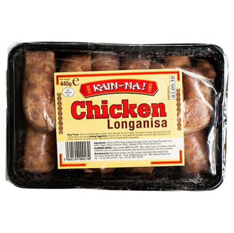Kain na Chicken Longanisa (Sweet Cured Sausage) 454g - Asian Online Superstore UK