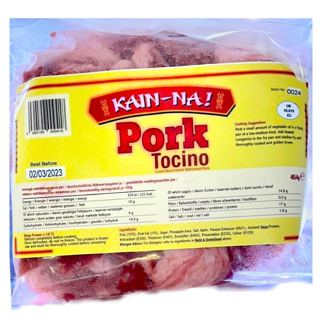 Kain na Pork Tocino (Sweet Cured Pork) 454g - Asian Online Superstore UK