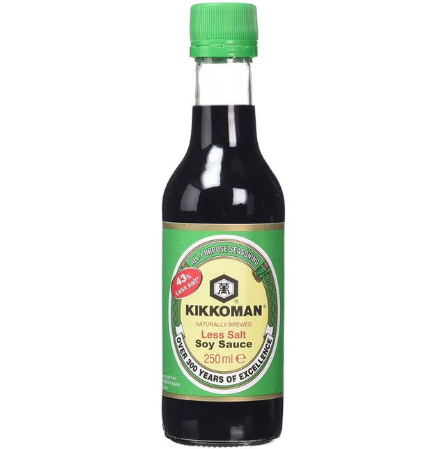 Kikkoman Less Salt Soy Sauce 250ml - Asian Online Superstore UK