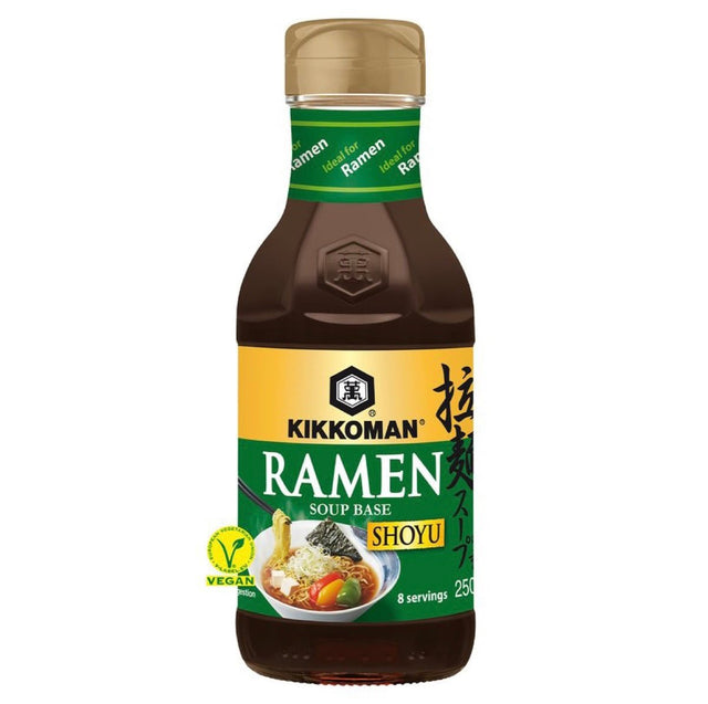 Kikkoman Ramen Soup Base Shoyu (Soy Sauce) Flavour 250ml - Asian Online Superstore UK