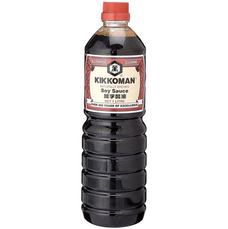 Kikkoman Soy Sauce M - (Red Label) 1L - Asian Online Superstore UK