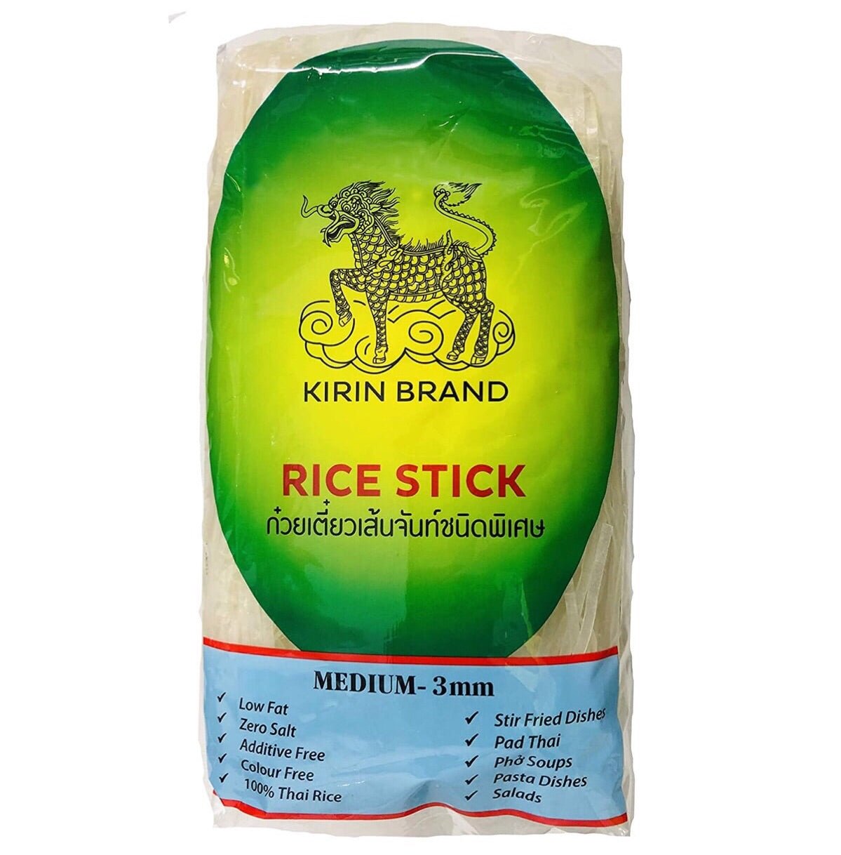 Kirin Brand Rice Stick 3mm (M) 400g - Asian Online Superstore UK