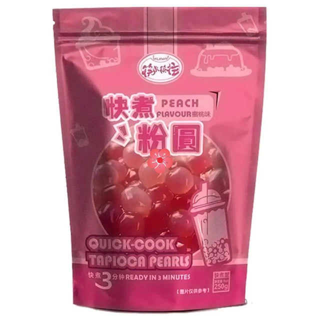 KLKW Quick Cook Tapioca Pearl (Peach Flavour) 250g - Asian Online Superstore UK