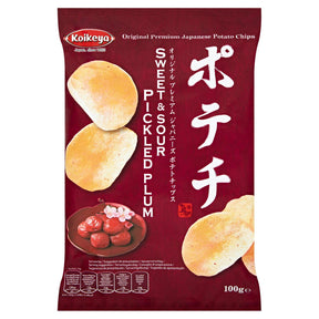 Koikeya Potato Chips Sweet & Sour Pickled Plum 100g | Asian Grocery UK