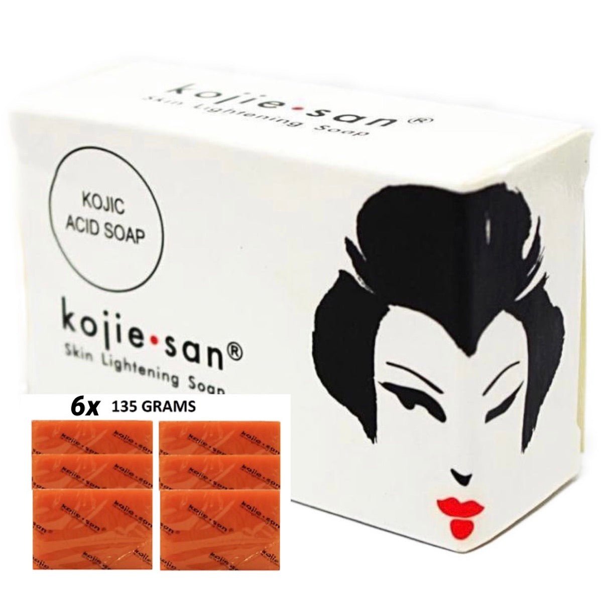 Kojie San Skin Lightening Soap (6x135G) 810g - Asian Online Superstore UK