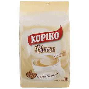 Kopiko Blanca Creamy Coffee Mix (10x30g/Sachet) - Mayora 300g | Asian Grocery UK