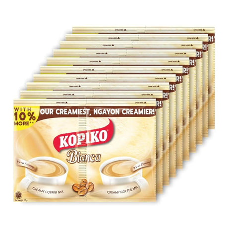 Kopiko Blanca Creamy Coffee Mix Twin Pack (10x58g) 580g - Asian Online Superstore UK