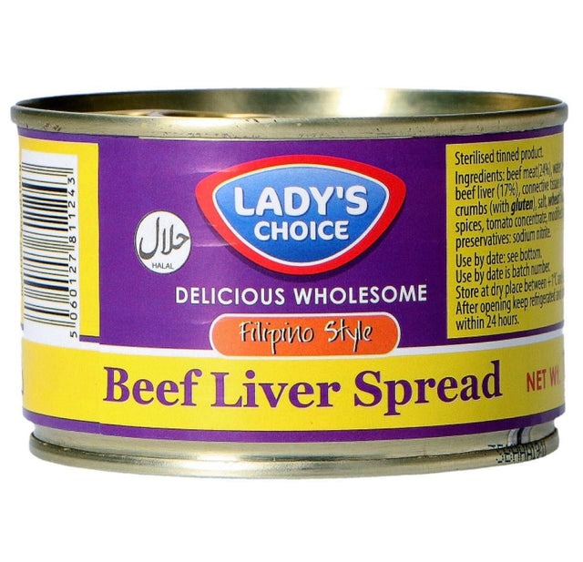 Lady’s Choice Beef Liver Spread (Filipino Style - Halal) 165g - Asian Online Superstore UK