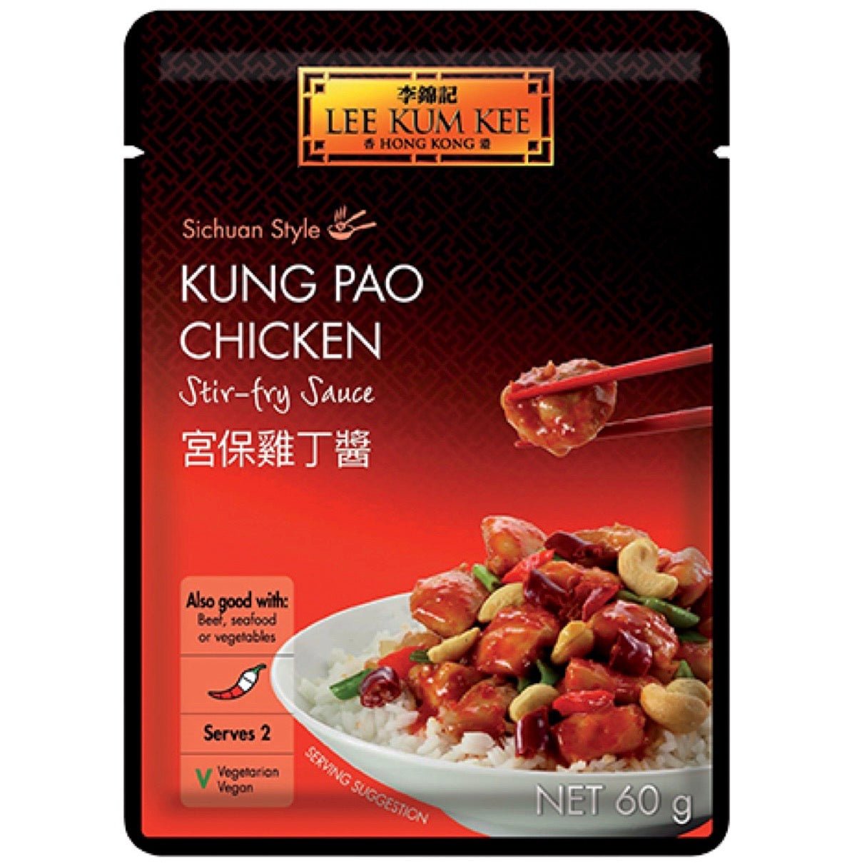 Lee Kum Kee Kung Pao Chicken Stir - fry Sauce (Sichuan Style) 60g - Asian Online Superstore UK