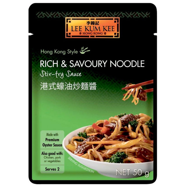 Lee Kum Kee Rich & Savoury Noodle Stir - fry Sauce (Hongkong Style) 50g - Asian Online Superstore UK