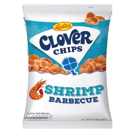 Leslie’s Clover Chips Shrimp Barbecue 50g - Asian Online Superstore UK