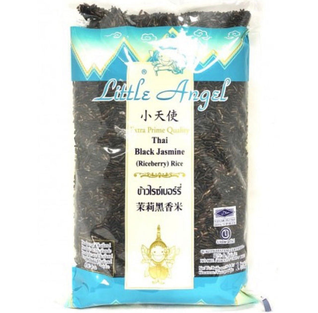 Little Angel Thai Black Jasmin Rice (Riceberry) 1kg - Asian Online Superstore UK
