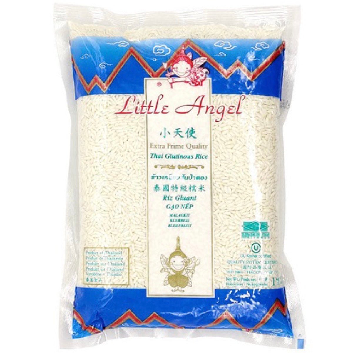 Little Angel Thai Glutinous Rice (Sticky Rice) 1kg - Asian Online Superstore UK