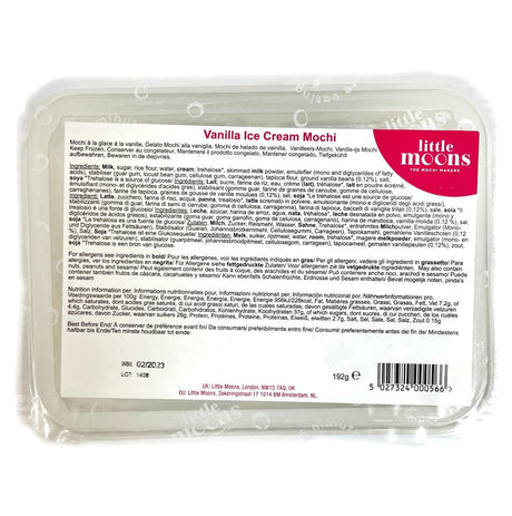 Little Moons Vanilla Mochi Ice Cream (6pc) 192g - Asian Online Superstore UK