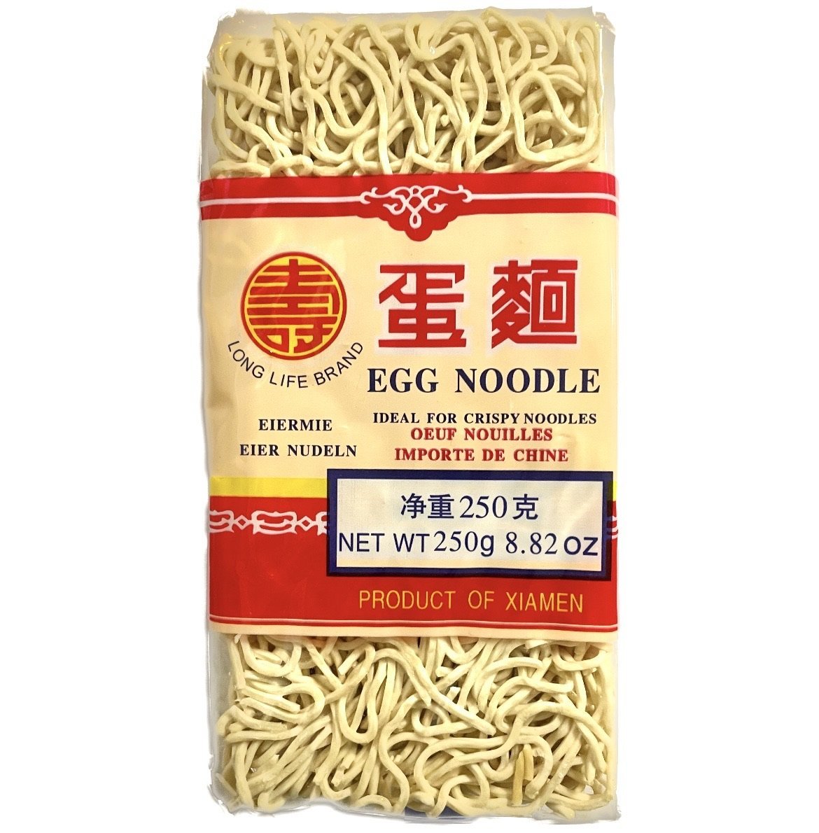 Long life Brand Egg Noodle 1 Box (50x250g) 12.5kg - Asian Online Superstore UK