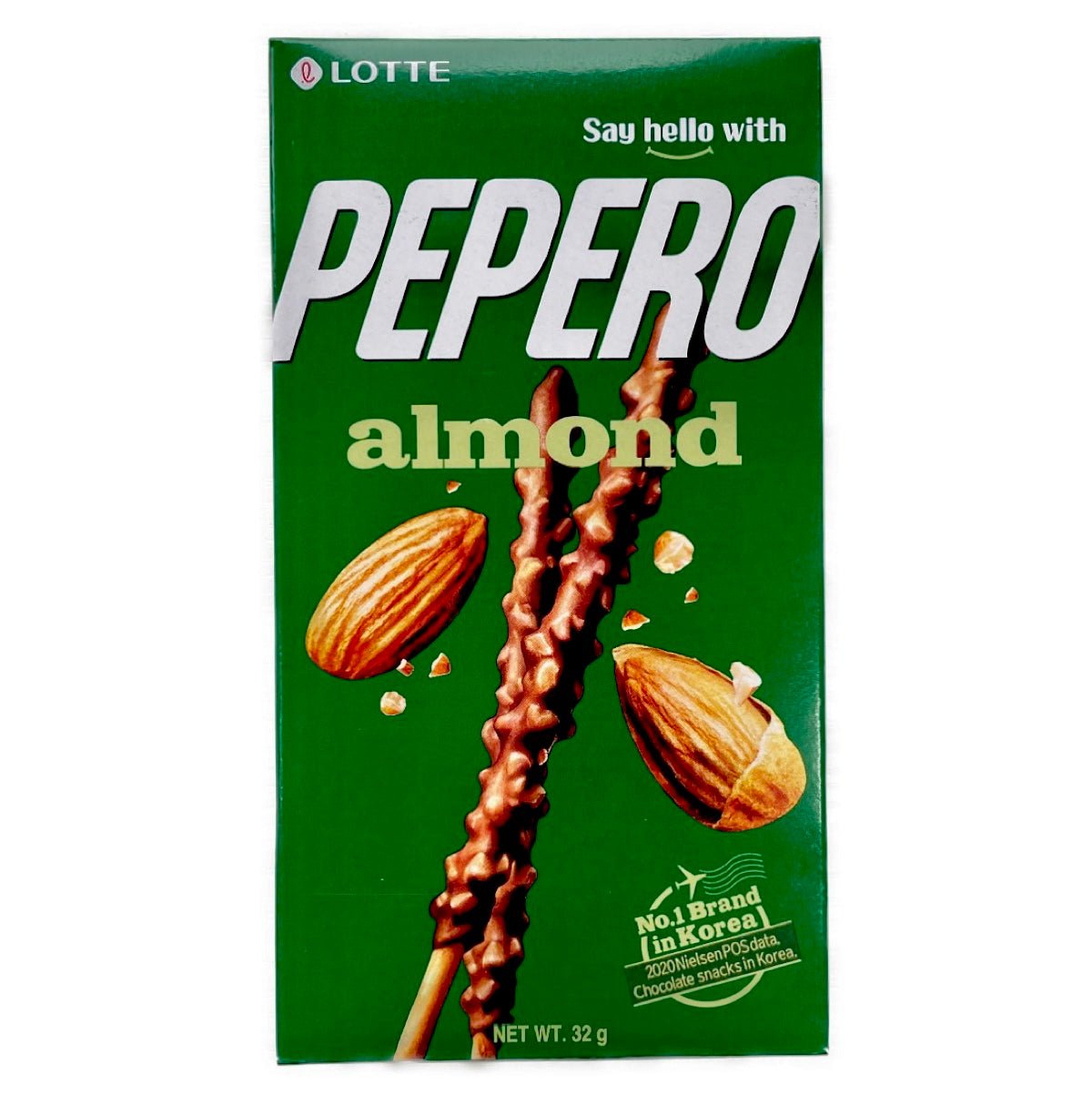 Lotte Pepero Almond Flavour Biscuit Sticks 32g - Asian Online Superstore UK