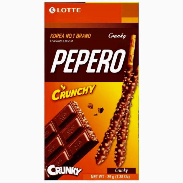 Lotte Pepero Crunchy Flavour Biscuit Sticks 39g - Asian Online Superstore UK
