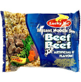 Lucky Me Beef Mami with Garnish Instant Noodle (Beef na Beef) 1Box (24x55g) 1.32kg - Asian Online Superstore UK