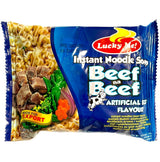 Lucky Me Beef Mami with Garnish Instant Noodle (Beef na Beef) 55g - Asian Online Superstore UK