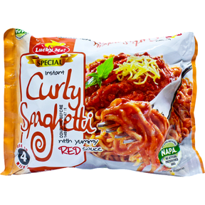Lucky Me Curly instant Spaghetti 90g | Asian Grocery UK