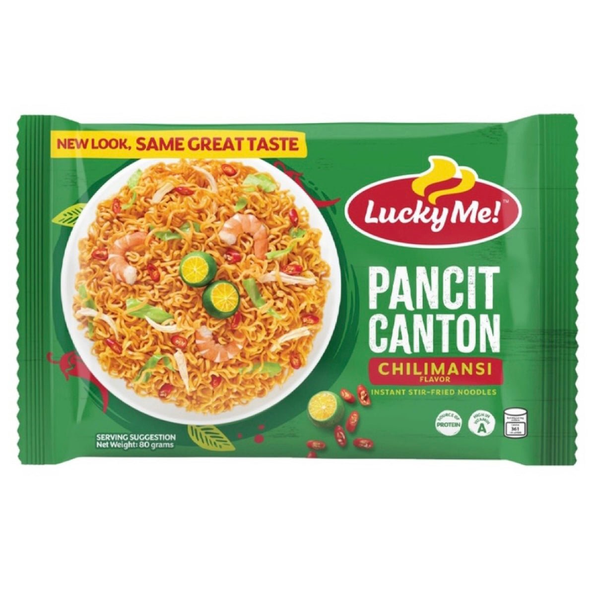 Lucky Me Pancit Canton Chillimansi Flavor (Instant Fried Noodle) 80g - Asian Online Superstore UK