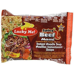 Lucky Me Spicy Beef Noodles 60g | Asian Grocery UK