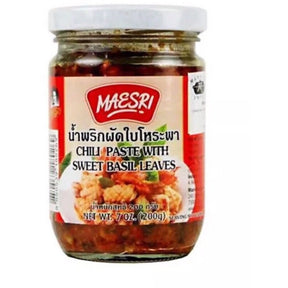 Maesri Chilli Paste with Sweet Basil Leaves 200g | Asian Grocery UK