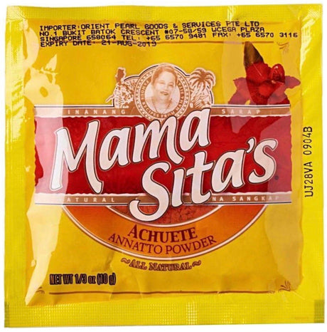 Mama Sita's Achuete Powder ( Annatto Powder - M) 10g - Asian Online Superstore UK