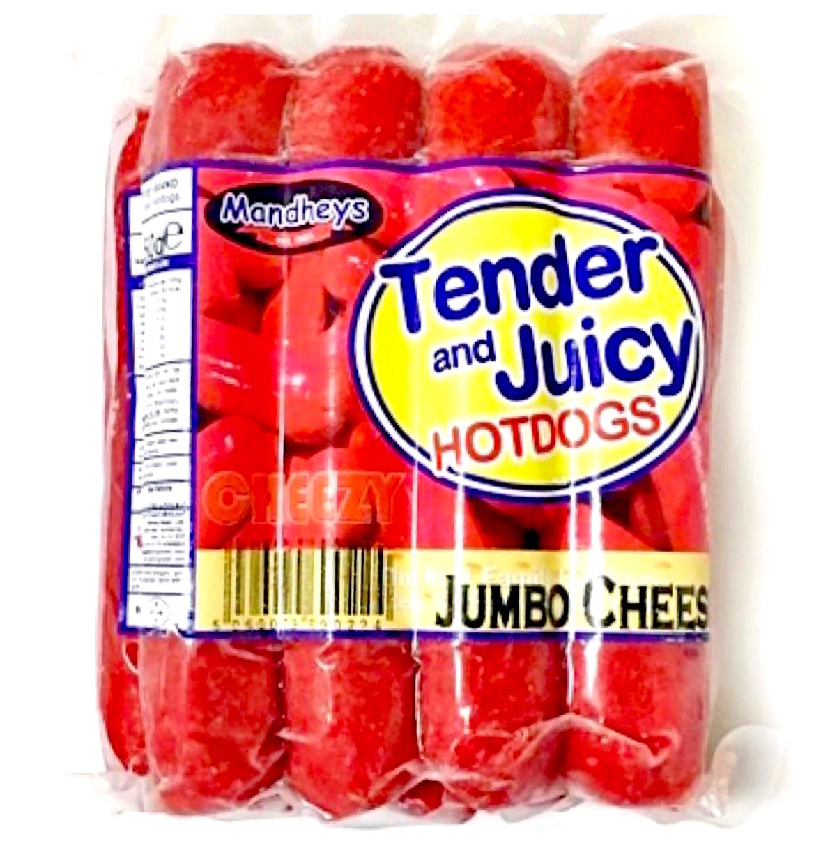 Mandhey’s Manyaman Tender & Juicy Jumbo Cheezy Hotdogs 750g - Asian Online Superstore UK