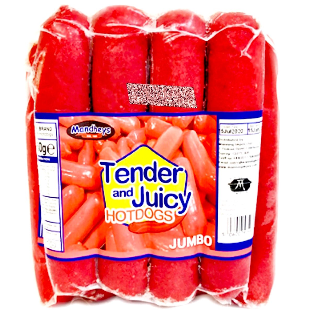Mandhey’s Manyaman Tender & Juicy Jumbo Pork Hotdogs 750g - Asian Online Superstore UK