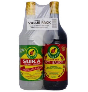 Marca Pina Value Pack (Soy Sauce & Vinegar 2x750mlL) 1.5ml | Asian Grocery UK