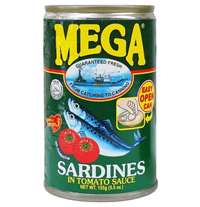 Mega Sardines in Tomato Sauce 155g | Asian Grocery UK