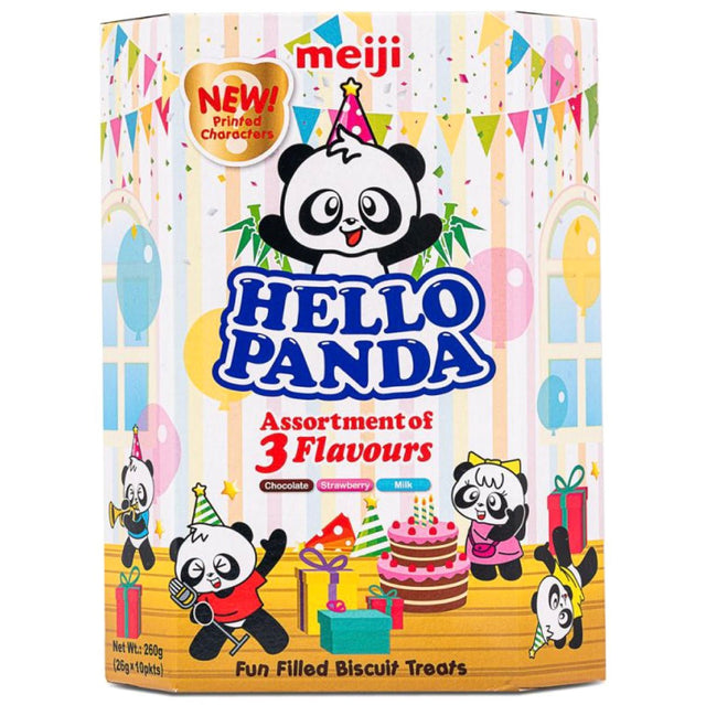 Meiji Hello Panda Assorted Biscuit 260g - Asian Online Superstore UK