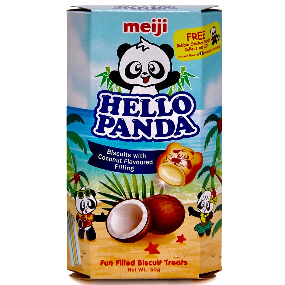 Meiji Hello Panda Coconut Biscuit 50g - Asian Online Superstore UK