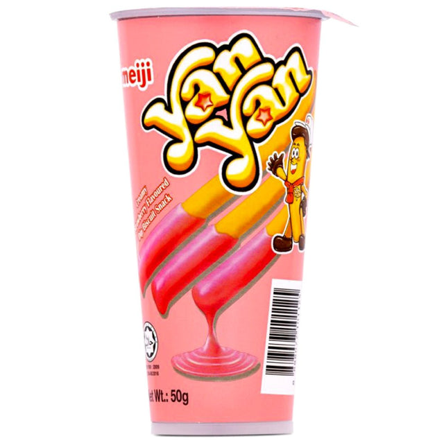 Meiji Yan Yan Strawberry Flavour Biscuit. 50g - Asian Online Superstore UK