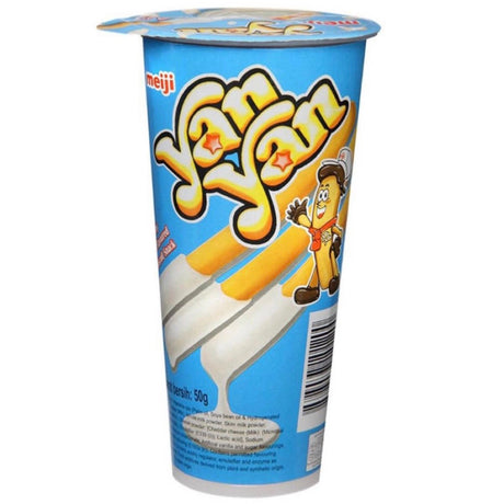 Meiji Yan Yan Vanilla Biscuit Flavour Sticks 50g - Asian Online Superstore UK