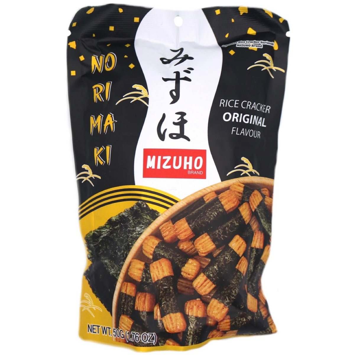 Mizuho Brand Rice Cracker Original Flavour (Norimaki) 50g - Asian Online Superstore UK