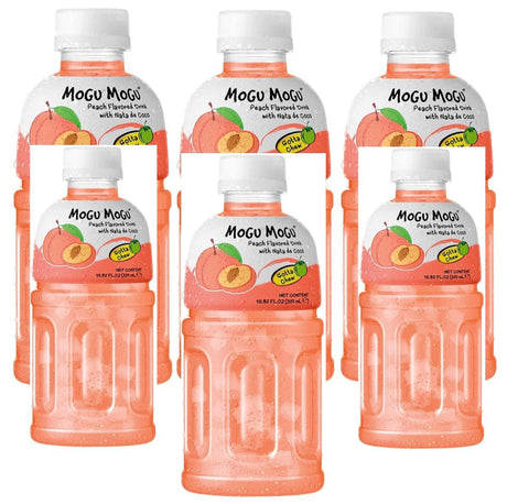Mogu Mogu Nata De Coco Peach Flavour 6x320ml - Asian Online Superstore UK