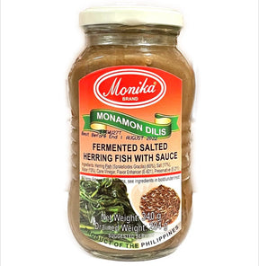 Monika Monamon Dilis (Fermented Salted Herring Fish with sauce) Monamon Bagoong 340g | Asian Grocery UK