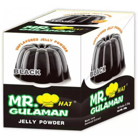 Mr. Gulaman Unflavored Jelly Powder - Black 1 Box (10Packs) 240g - Asian Online Superstore UK