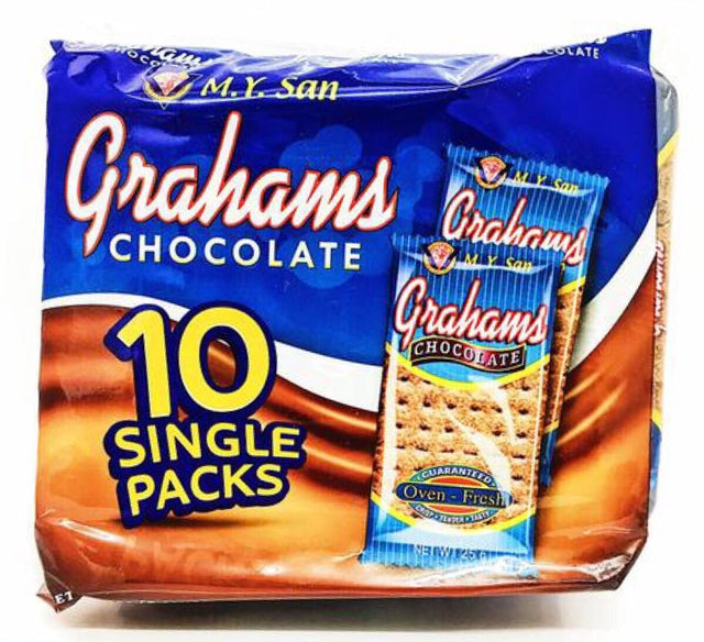 M.Y. San Graham Chocolate Crackers (10 Packs) 250g - Asian Online Superstore UK
