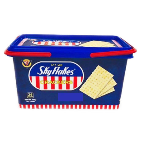 M.Y. San Sky Flakes Crackers (Plastic Pail) 600g - Asian Online Superstore UK